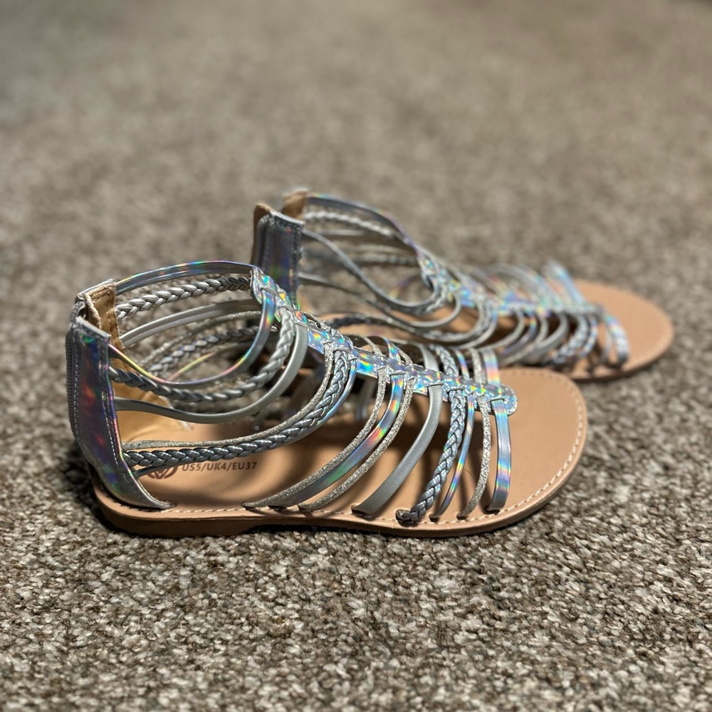 Women's Holographic Gladiator Sandals